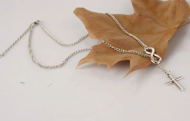 Multi Layer Necklace Chain Double Infinity Necklaces Pendants