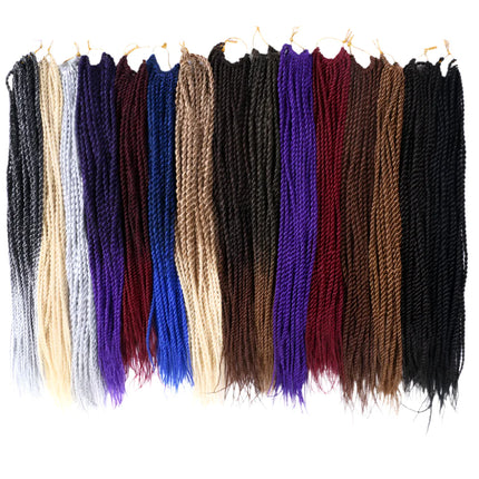 Full Star 30 Strand Pre-Twist Crochet Braids | Senegalese Twist | Ombre