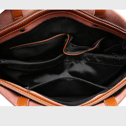 Real Genuine Leather Women's Shoulder Bags | Large Capacity Female Fashion Office Retro Handbag (Cow Leather, Big Bags for Women)