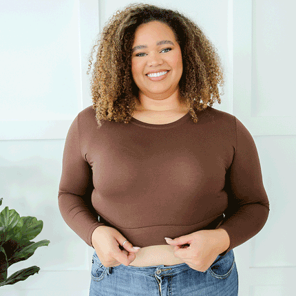 Crew Neck Long Sleeve Halftee