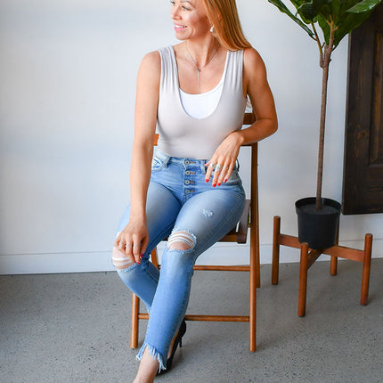 Classic Wide Strap Tank Halftee