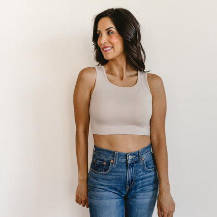 Classic Wide Strap Tank Halftee