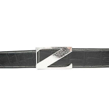 Handcrafted Alligator Leather Belts DVG128