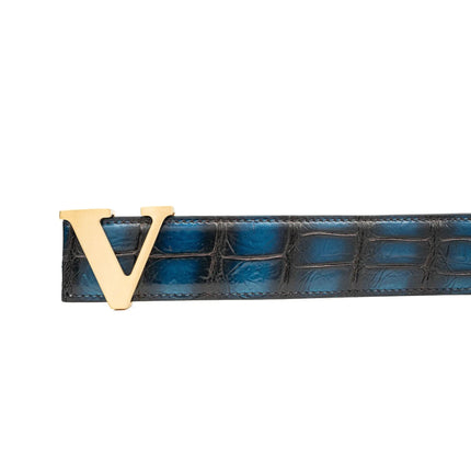 Handcrafted Alligator Leather Belts DVG177