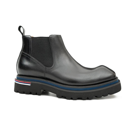 Handmade black calfskin Chelsea boots