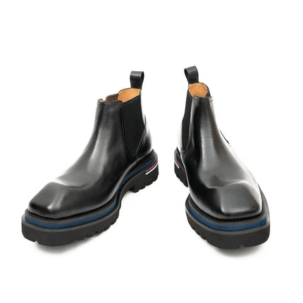 Handmade black calfskin Chelsea boots