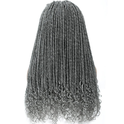 Long 22" Goddess Locs Headband Wig | Curly Ends | Soft Faux Locs | Synthetic Braids | For Women