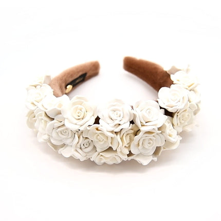 Dusty Rose Floral Vanilla Headband