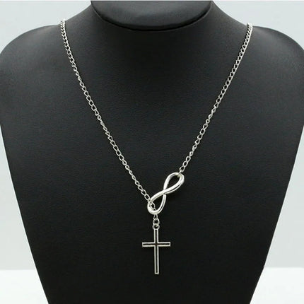 Multi Layer Necklace Chain Double Infinity Necklaces Pendants