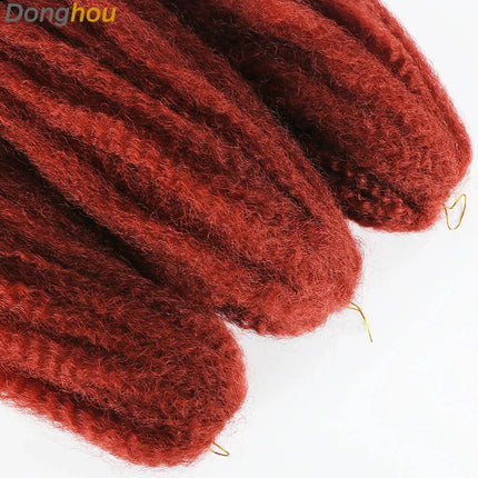 18" Marley Hair for Braids | Afro Kinky Ombre Braiding Hair | Kanekalon Extensions | 30 Strands/Pack