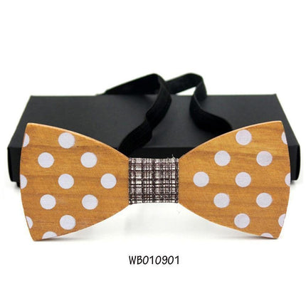 Husky Collection Wooden Bow Ties - 9 Colors & Styles