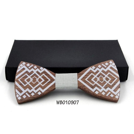 Husky Collection Wooden Bow Ties - 9 Colors & Styles