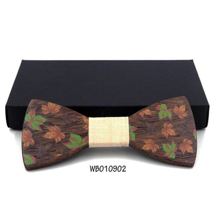 Husky Collection Wooden Bow Ties - 9 Colors & Styles