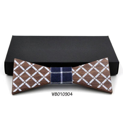 Husky Collection Wooden Bow Ties - 9 Colors & Styles