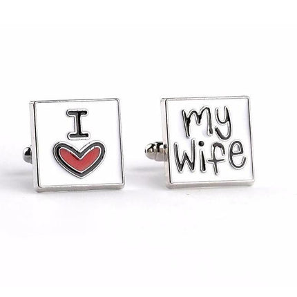 I ❤ My Wife Cufflinks