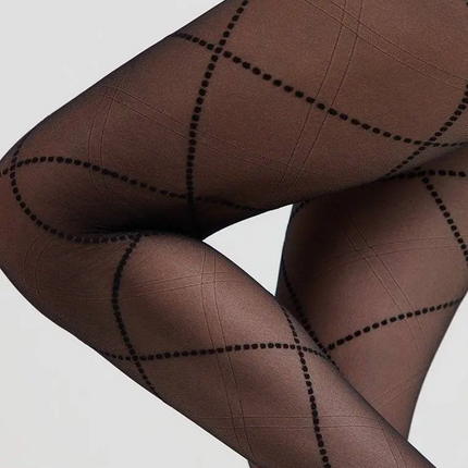 Conte Galerie 20 Den - Fantasy Women's Tights with a rhombus pattern (20С-89СП)