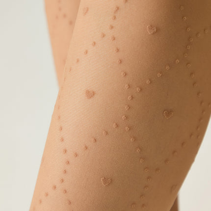 Conte Angelica 20 Den - Fantasy Tights for Girls with Rhombuses in Dots & Hearts - 4yr. 6yr. 8yr. 10yr. 12yr. (24S-165SP)