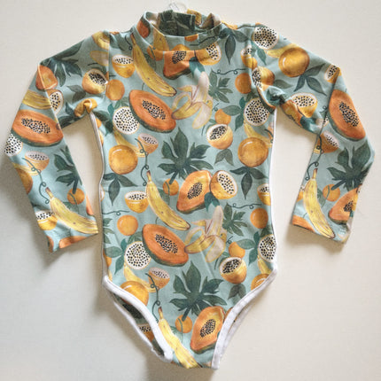 Lola One Piece Kids Swimsuit - Papaya