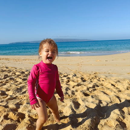 Lola One Piece Kids Swimsuit - Pitaya