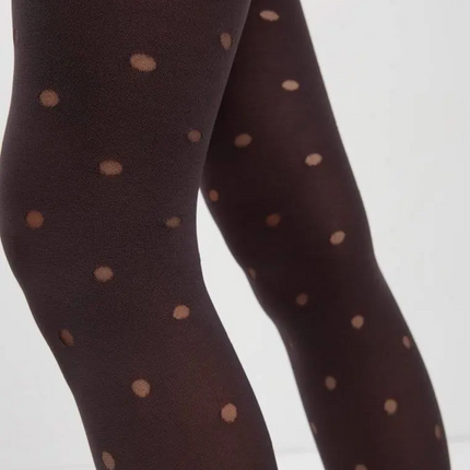 Conte Enjoy 50 Den - Fantasy Opaque Women's Tights with Sheer Polka Dots (19С-241СП)