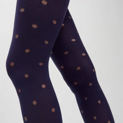 Conte Enjoy 50 Den - Fantasy Opaque Women's Tights with Sheer Polka Dots (19С-241СП)