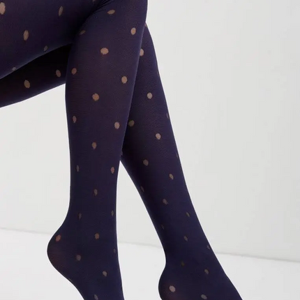 Conte Enjoy 50 Den - Fantasy Opaque Women's Tights with Sheer Polka Dots (19С-241СП)