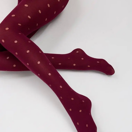 Conte Enjoy 50 Den - Fantasy Opaque Women's Tights with Sheer Polka Dots (19С-241СП)