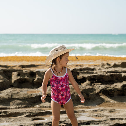 Millie One Piece Kids Swimsuit - Hibiscus Hunny
