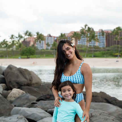 Stevie Two Piece Kids Swimsuit - Seafoam