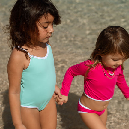Millie One Piece Kids Swimsuit - Seafoam