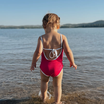 Millie One Piece Kids Swimsuit - Pitaya