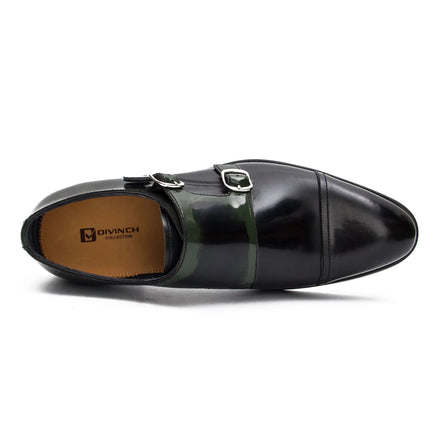 Goodyear Premium Double Monk Strap Shoes Green