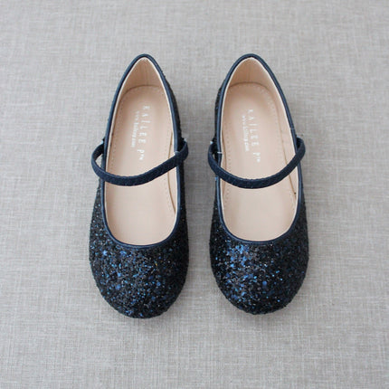 Rock Glitter Mary Jane Ballet Flats