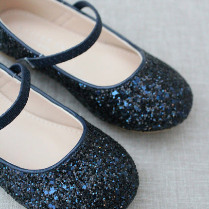 Rock Glitter Mary Jane Ballet Flats