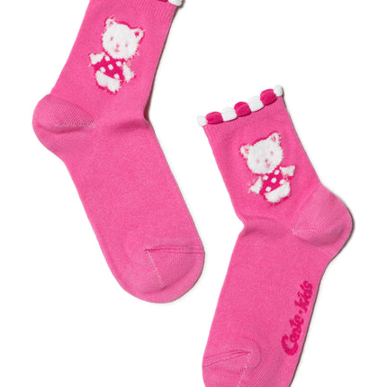 Conte-Kids Tip-Top #17С-27СП(289 & 290) - Lot of 2 pairs Cotton Socks for Girls