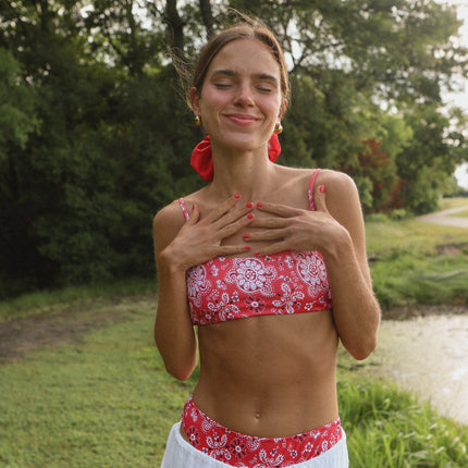 Blake Top - Red Bandana