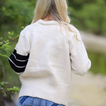 Knit button front cardigan