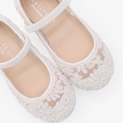 Crochet Lace Mary Jane Flats