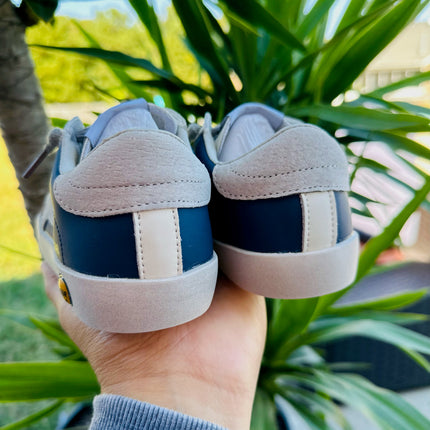 Blue with Grey Star Sneakers