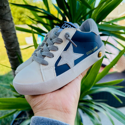 Blue with Grey Star Sneakers