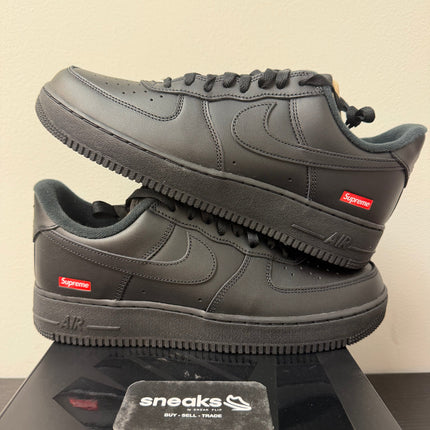 NEW Nike Air Force 1 Low Supreme Black CU9225-001