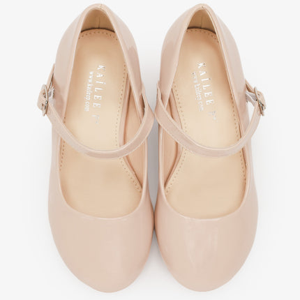 Patent Mary Jane Girls Block Heel