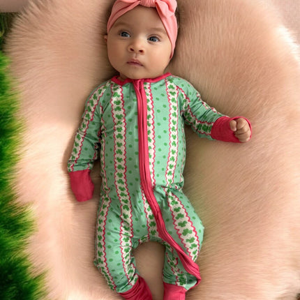 Lucky Clovers (Convertible Zip Footies)