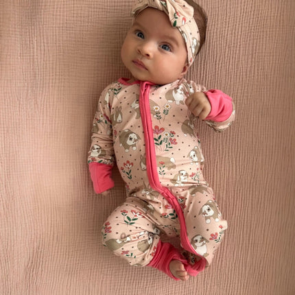 Meadow Bunny (Convertible Zip Footies)