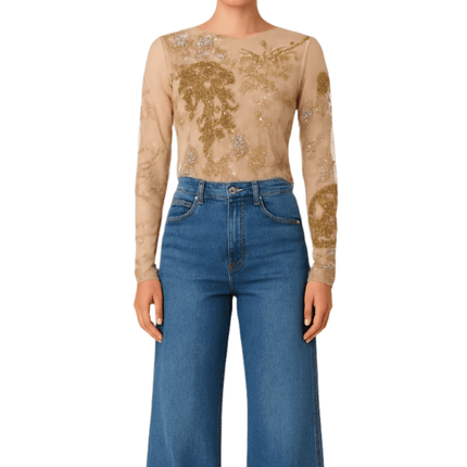 Camilla Hand Beaded Sequence Top