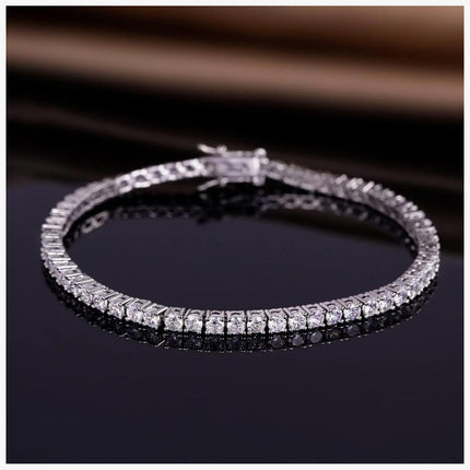 6.00 CTW AGI Certified Lab-Grown Diamond Tennis Bracelet in 14K Yellow or White Gold | G/VS Clarity
