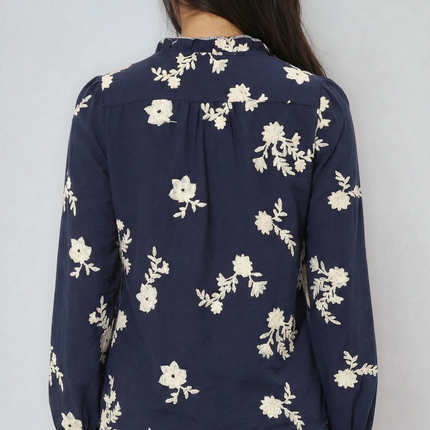 Women's Floral Embroidered  Blouse