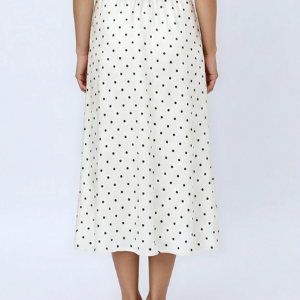 Vintage Polka Dot Midi Skirt