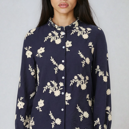 Women's Floral Embroidered  Blouse