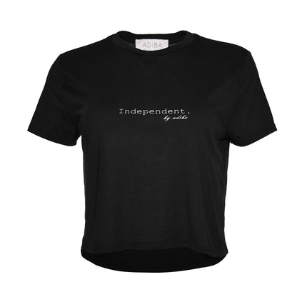 Independent Black Cropped Top